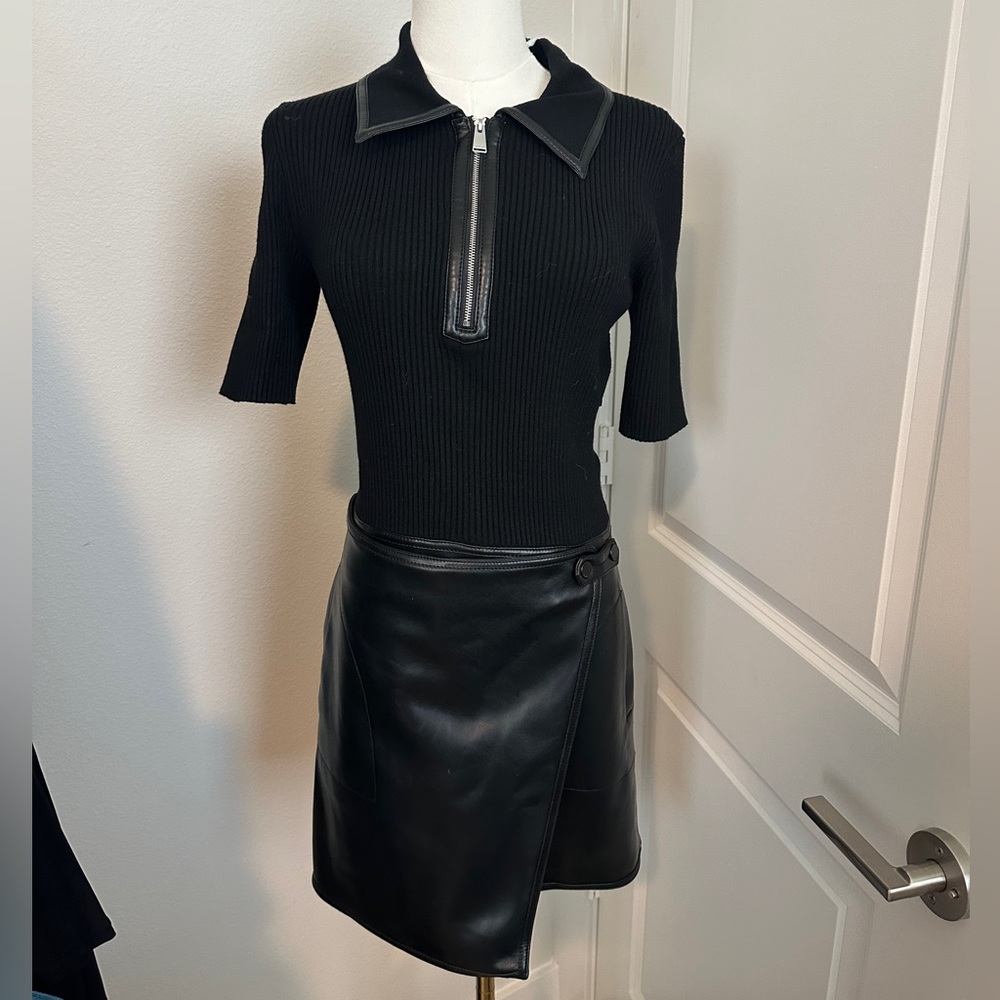 NWT Simkhai Leather Sweater Dress